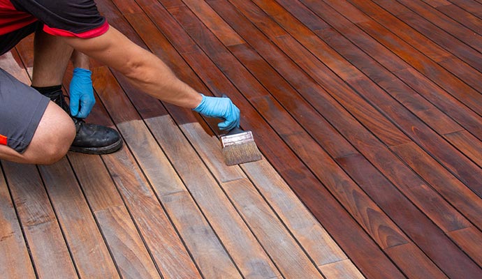 Staining and sealing service