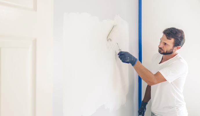 Eggshell finish paint