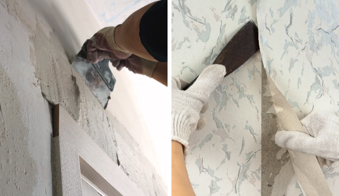 repair service and wallpaper removal