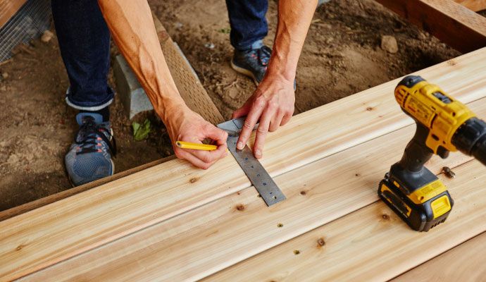 Professional deck installation