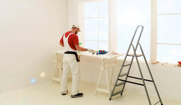 a professional painter working