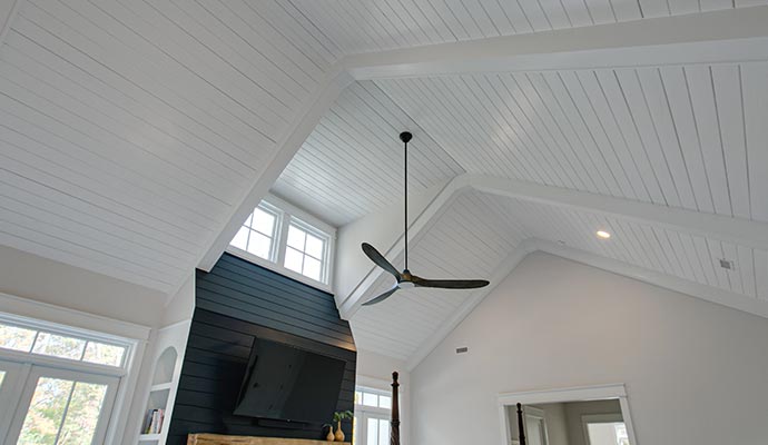 Shiplap ceiling